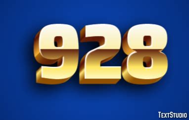 3D Lotto Number: 928 .
